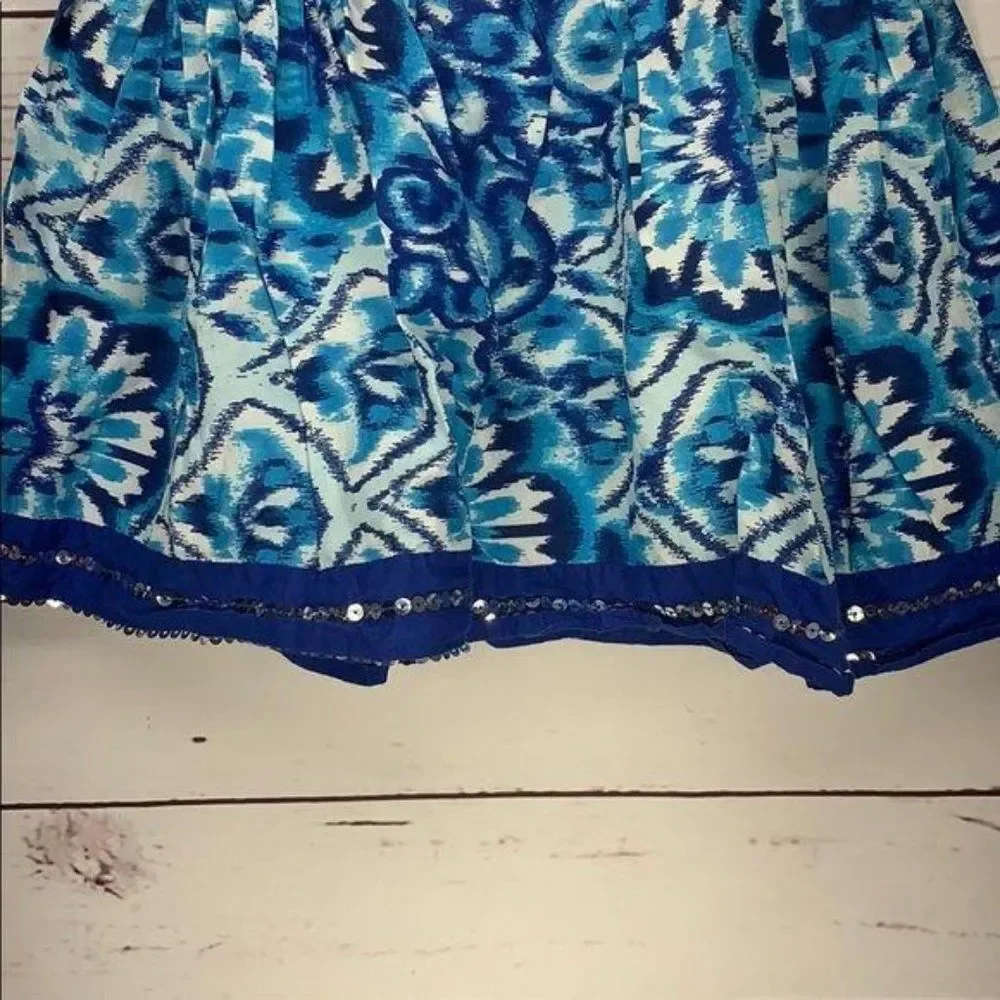 Children’s Place‎ Girls Blue Abstract Print Skirt Size Large 10/12